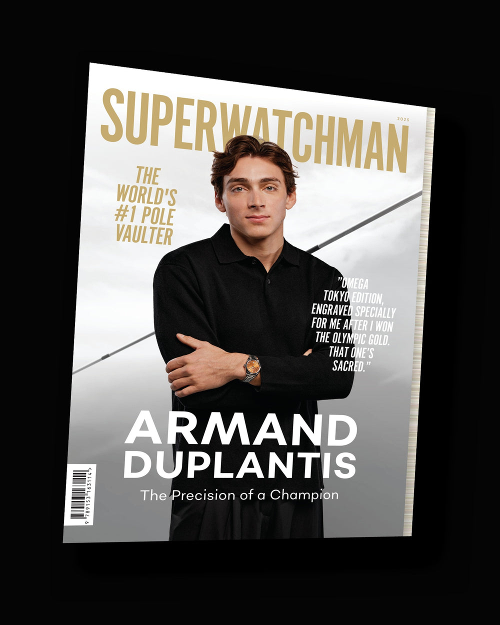 Original Superwatchman 2025 print magazine cover featuring Mondo Duplantis